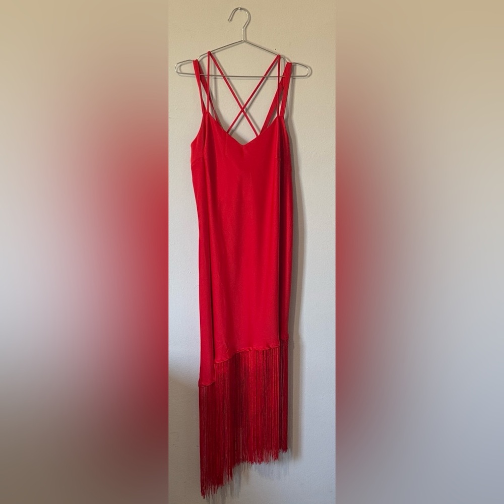Eloquii Red High Low Dress
